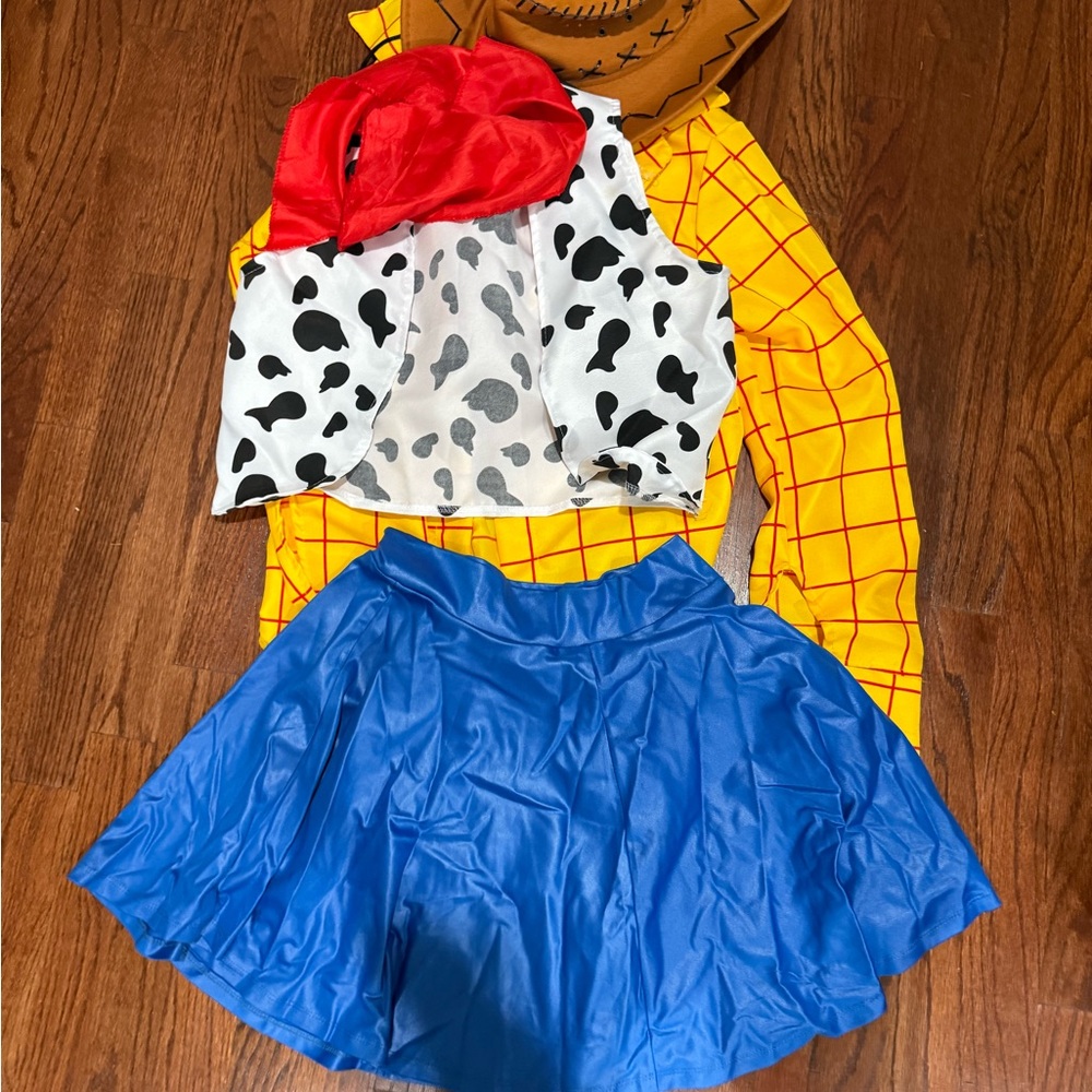 Toy Store Cowboy Costume with Blue Skirt